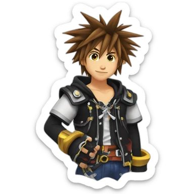Sora Kingdom Hearts sticker