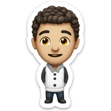 Make me look like a snowman sticker