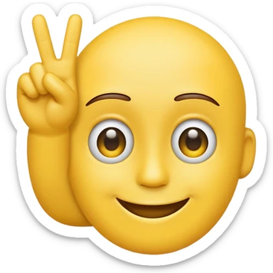 three-finger salute as emoji sticker