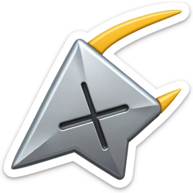 flecha para comenzar denuevo sticker