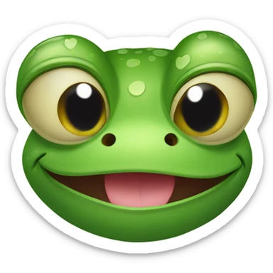 frog in love sticker