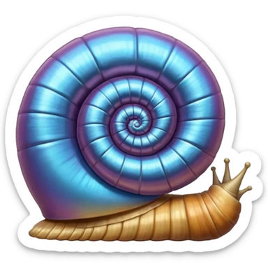 concha de caracol perlada sticker