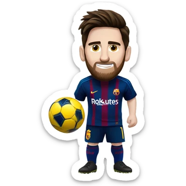 Messi  en el real Madrid  sticker