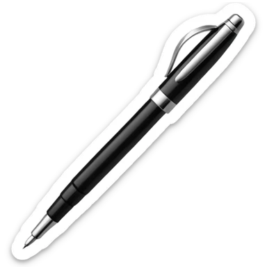 pen signing initials JMP sticker