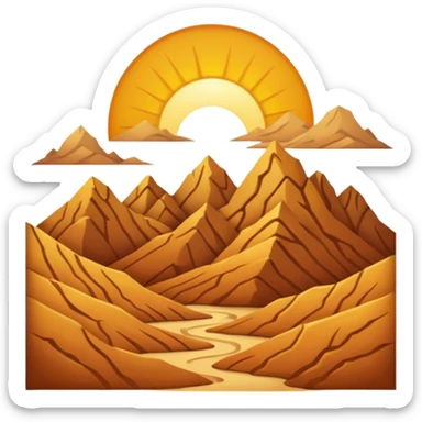 Desert Mountains sticker