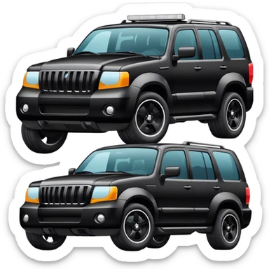 Black suv sticker
