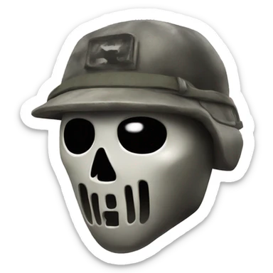 call of duty ghost with firing face sticker