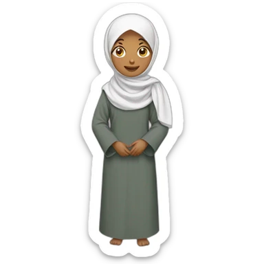 Qamis et hijab Câlin sticker