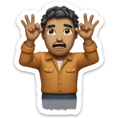 Angrily explaining with hands sticker