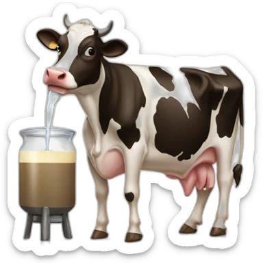cow-milking-a-human sticker