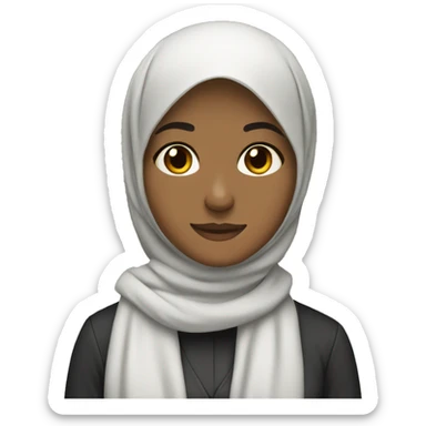 hijab girl English teacher  sticker