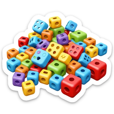 Scattered Toys on the floor  sticker