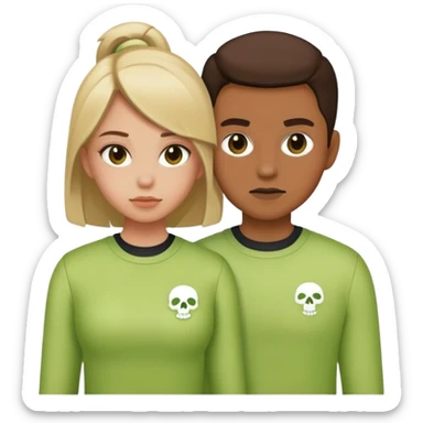 Hood love, matching outfits, toxic but cut sticker