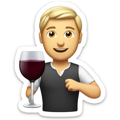 Glass of Cabernet Sauvignon with bottle sticker