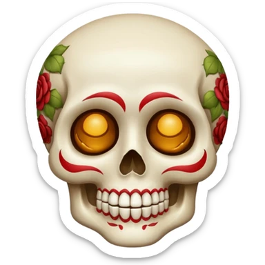 Calavera con sueño sticker