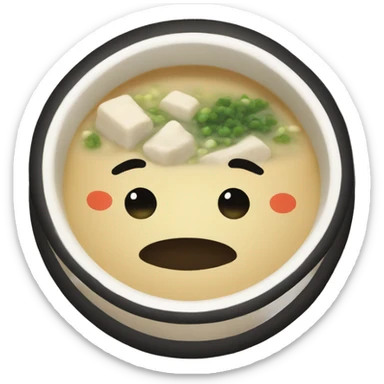 japanese miso soup  sticker