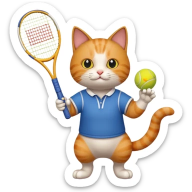 Tennis-Racket Animals sticker