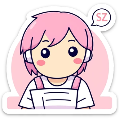 pink autofil sticker