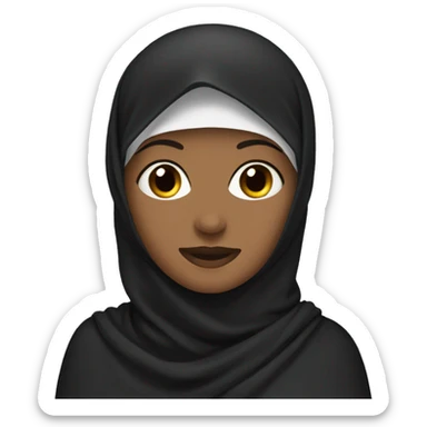 Woman with niqab  sticker