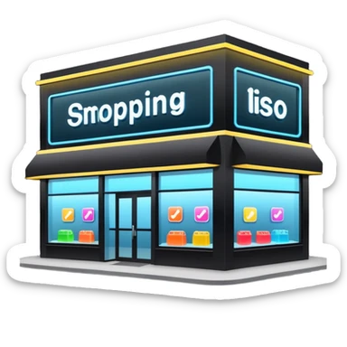 shop of comercial center sticker