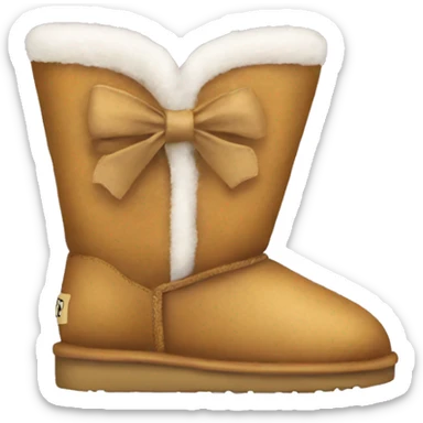 Uggs with bow on the back  sticker