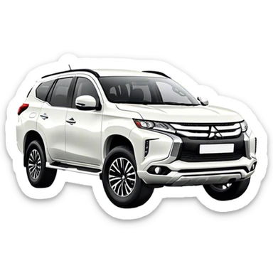 Mitsubishi Pajero sport - Mitsubishi (Model Year: 2021) (Iconic colour: White) sticker