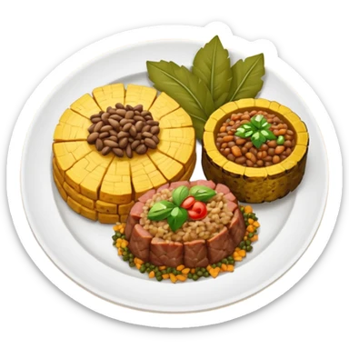 Puerto rican dinner sticker