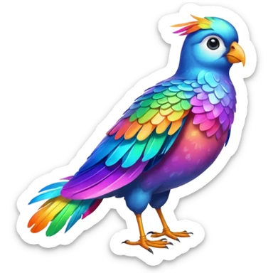 artist bird full body sticker