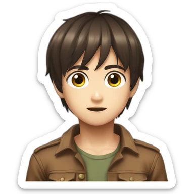 eren yeager enfant sticker