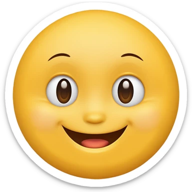 simpson style happy face sticker