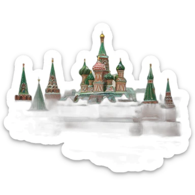 Kremlin moscow sticker