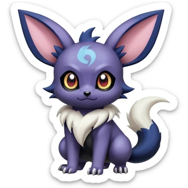 Cool Cute Kawaii Noibat-Eevee-Absol-Zorua-Umbreon-Pokemon Full Body  sticker