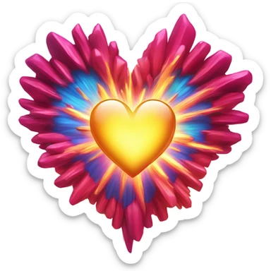 heart exploding with love  sticker