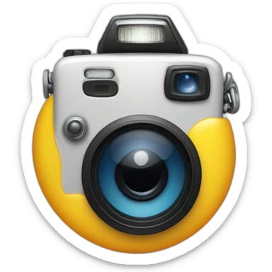 camera flash sticker