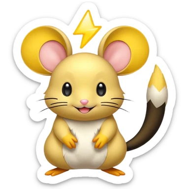 Dedenne-Emolga-fusion sticker