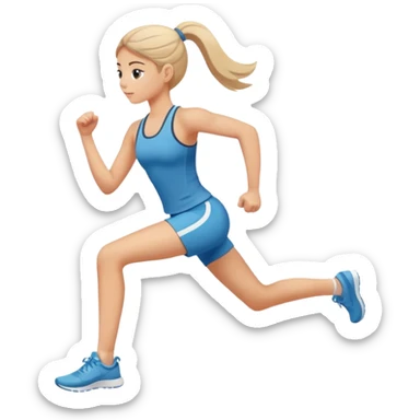 A girl exercising  sticker