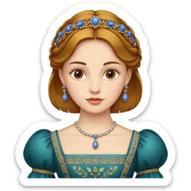 Renaissance lady  sticker