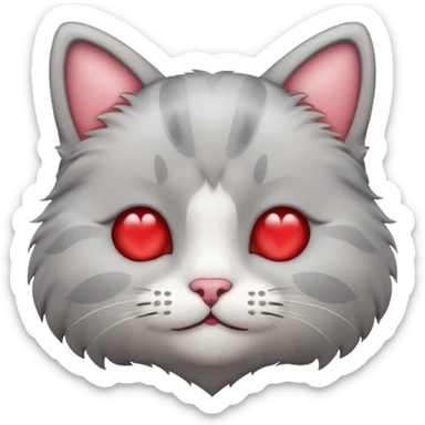 A cat face emoji with heart eyes sticker