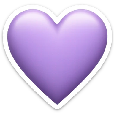 Pastel purple heart sticker