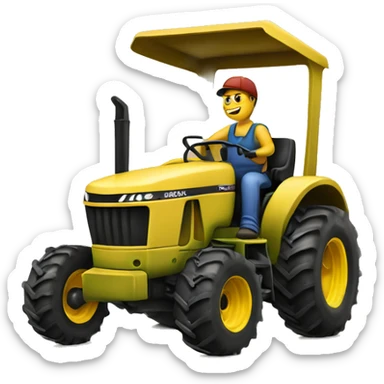 tracteur tondeuse sticker