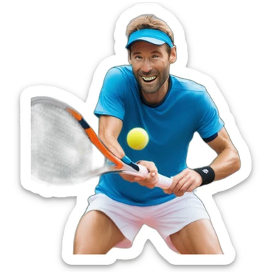 joueur Padel tennis  sticker