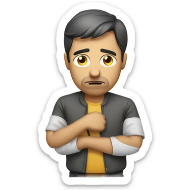 worried marketer sticker