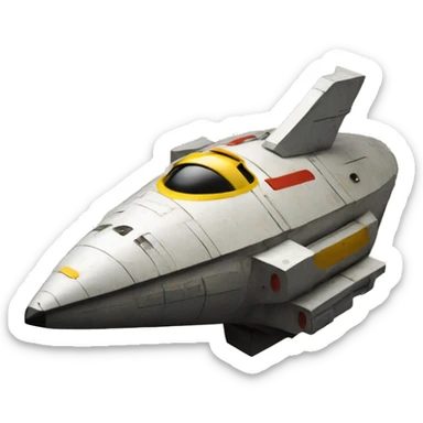 Photograph Painted Flying Starship spacecraft bird’s house wooden  sticker