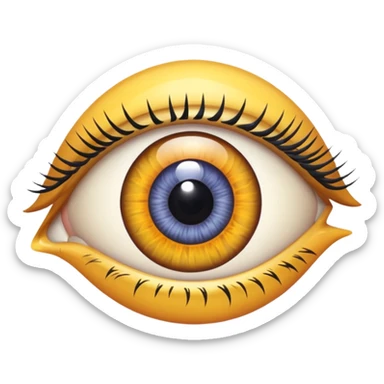 ⚠️ with an eye in it sticker