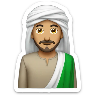 man arab in algeria sticker