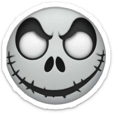 Jack skellington face sticker