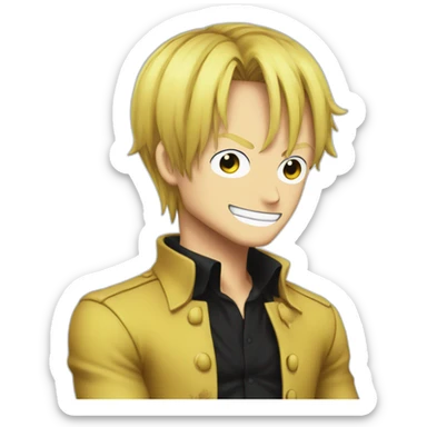 One piece sanji sticker