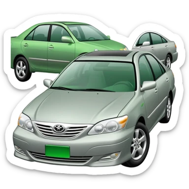 Dark Silver Green 2003 Toyota Camry sticker