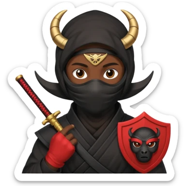 🥷🏾 usando este emoji crea otros que tengan los simbolos del zodiaco sticker