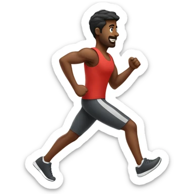 cardio person loving doing cardio sticker